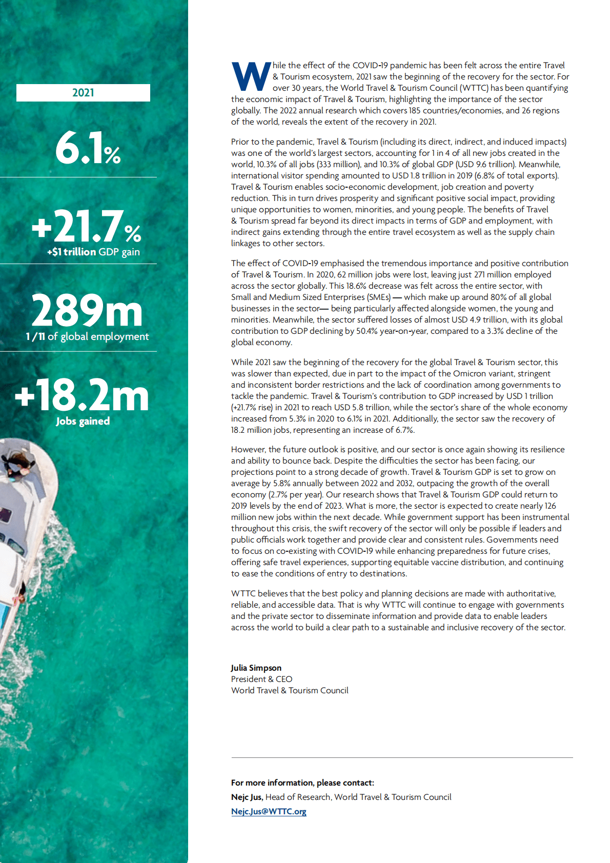 世界旅游理事会：2022年旅游经济影响报告【英文版】 第3页