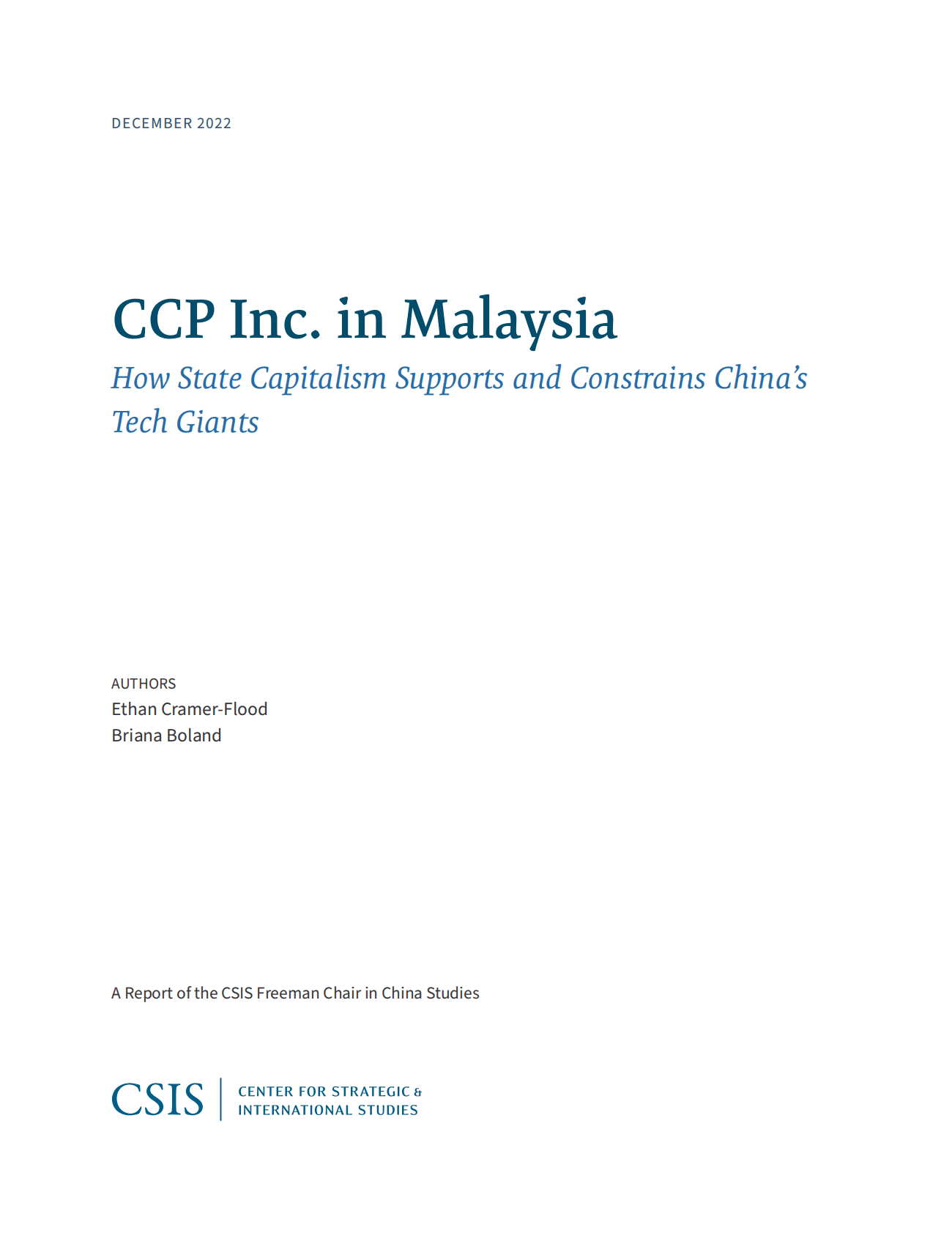 国际战略研究中心：国家资本主义如何支持和约束中国的科技巨头【英文版】 第2页