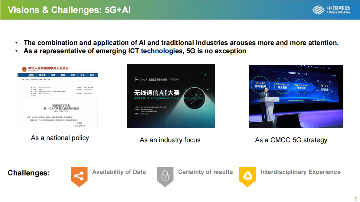 旷婧华：AI 5G, Empowering a More Innovative Network 第3页