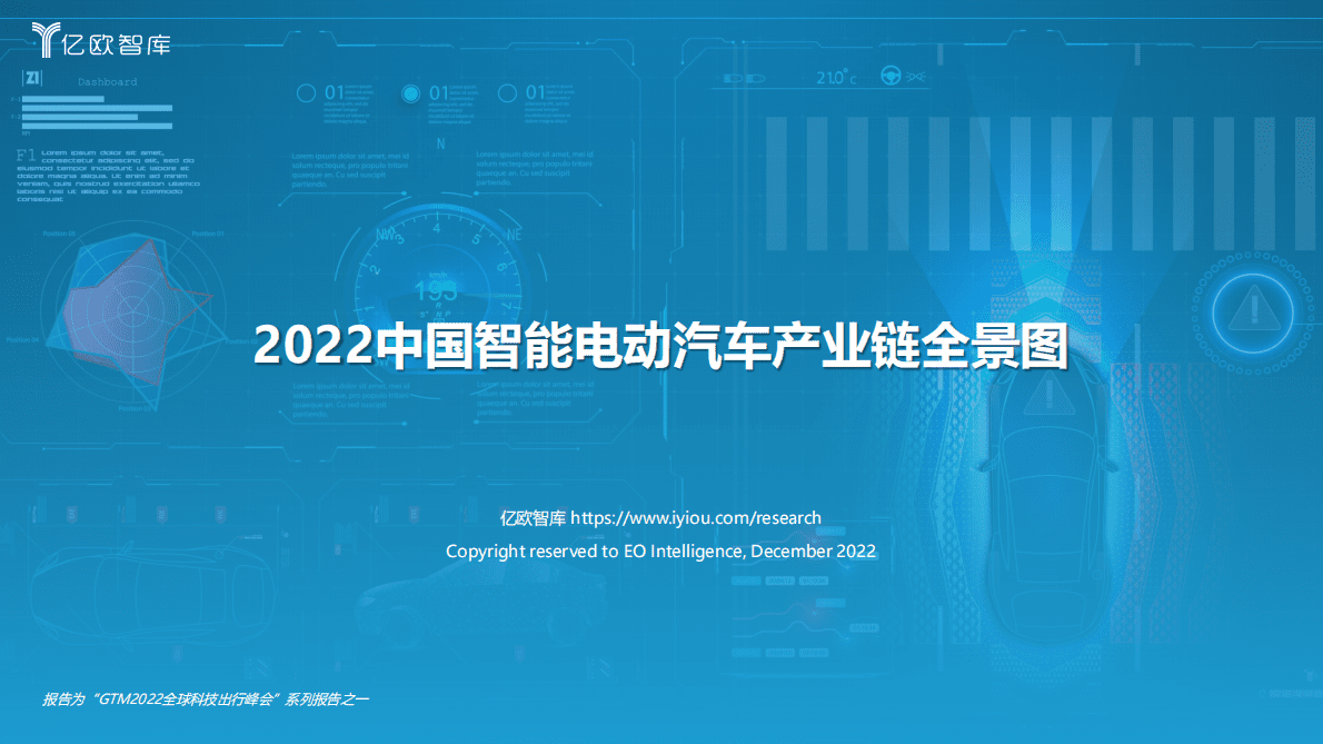 亿欧智库：2022中国智能电动汽车产业链全景图 第1页