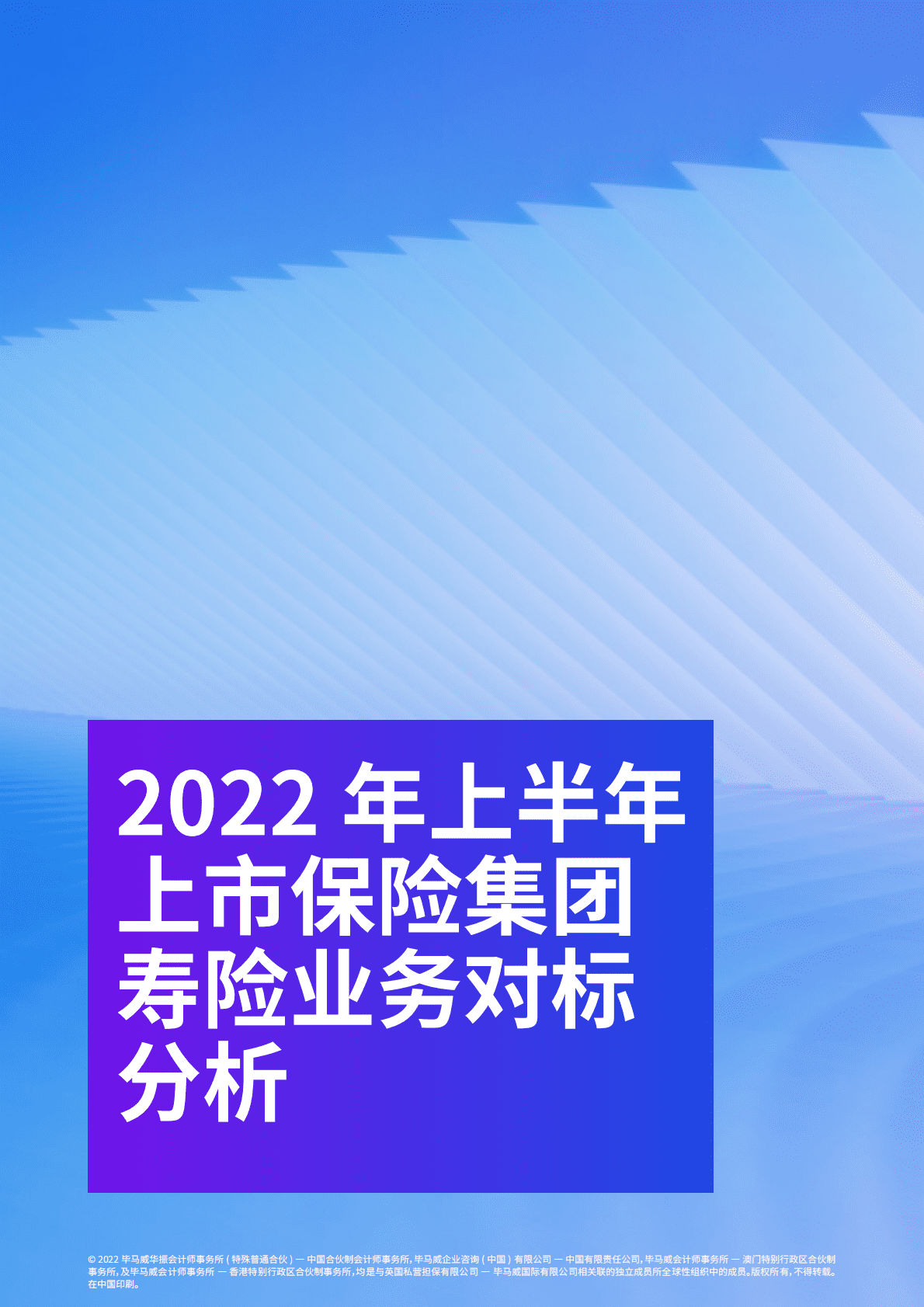 毕马威：2022年上市保险集团寿险业务报告 第6页