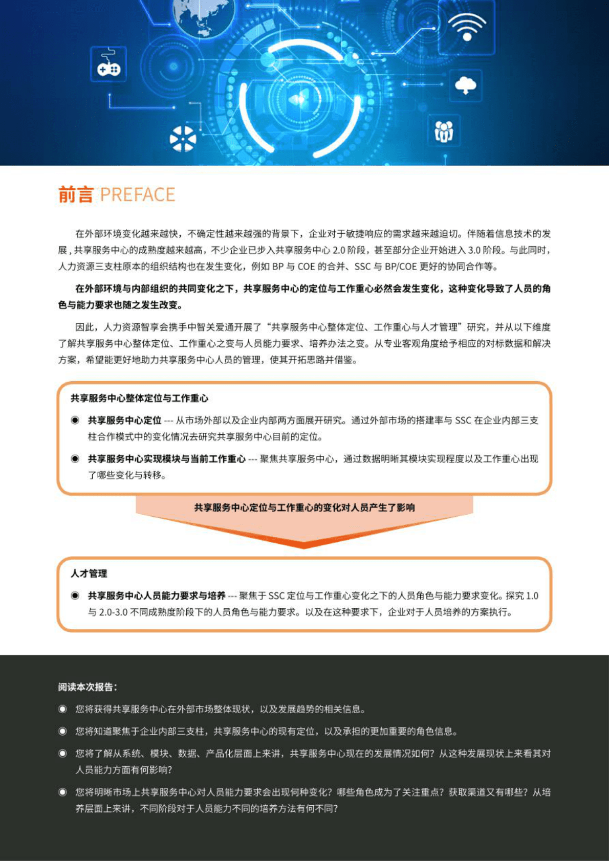 HR智享会：共享服务中心整体定位、工作重心与人才管理研究报告 第4页