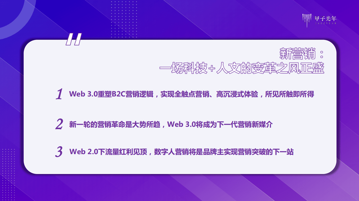 甲子光年：Web3.0之数字人营销白皮书（2022） 第3页