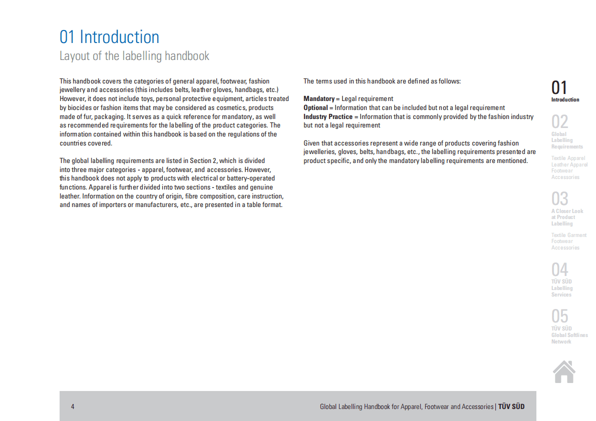 TUV南德：全球服装、鞋类及配饰标签手册【英文版】 第4页