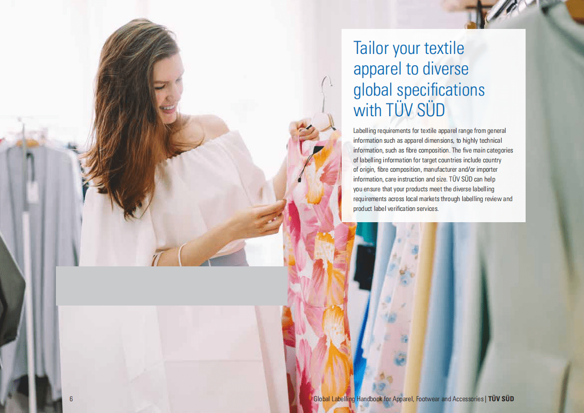 TUV南德：全球服装、鞋类及配饰标签手册【英文版】 第6页