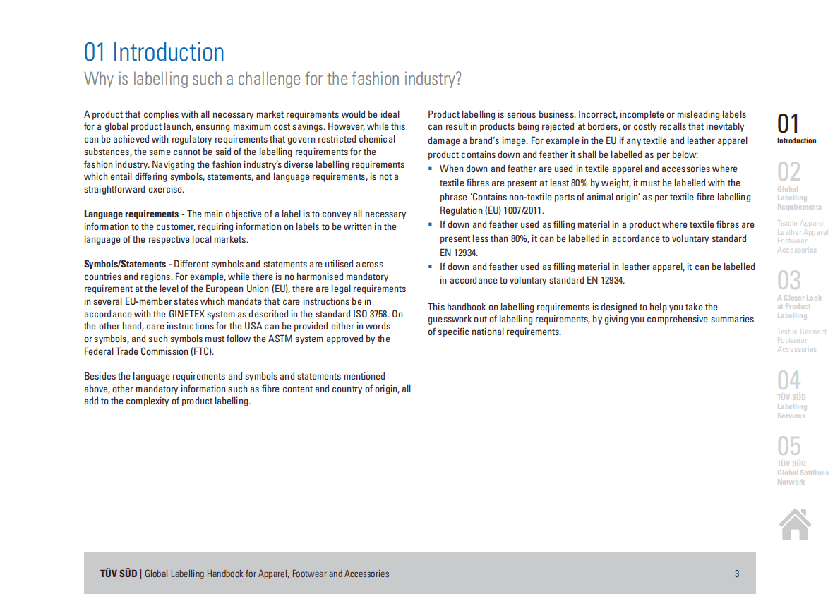 TUV南德：全球服装、鞋类及配饰标签手册【英文版】 第3页
