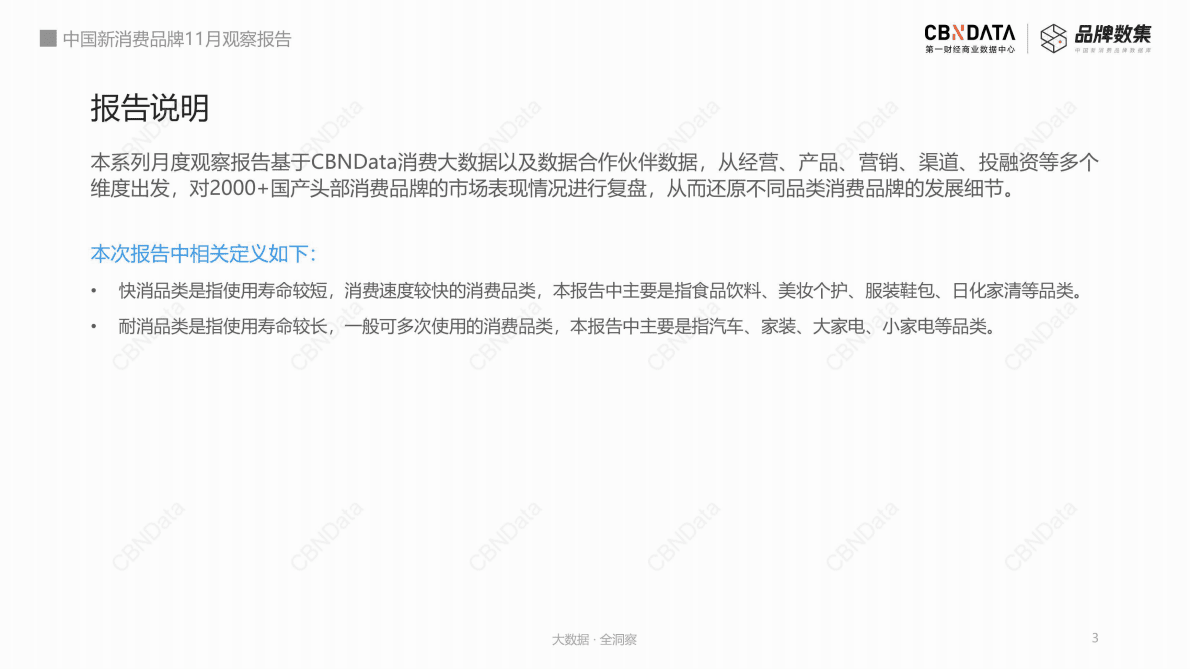 CBNData：2022年中国新消费品牌11月观察报告 第3页