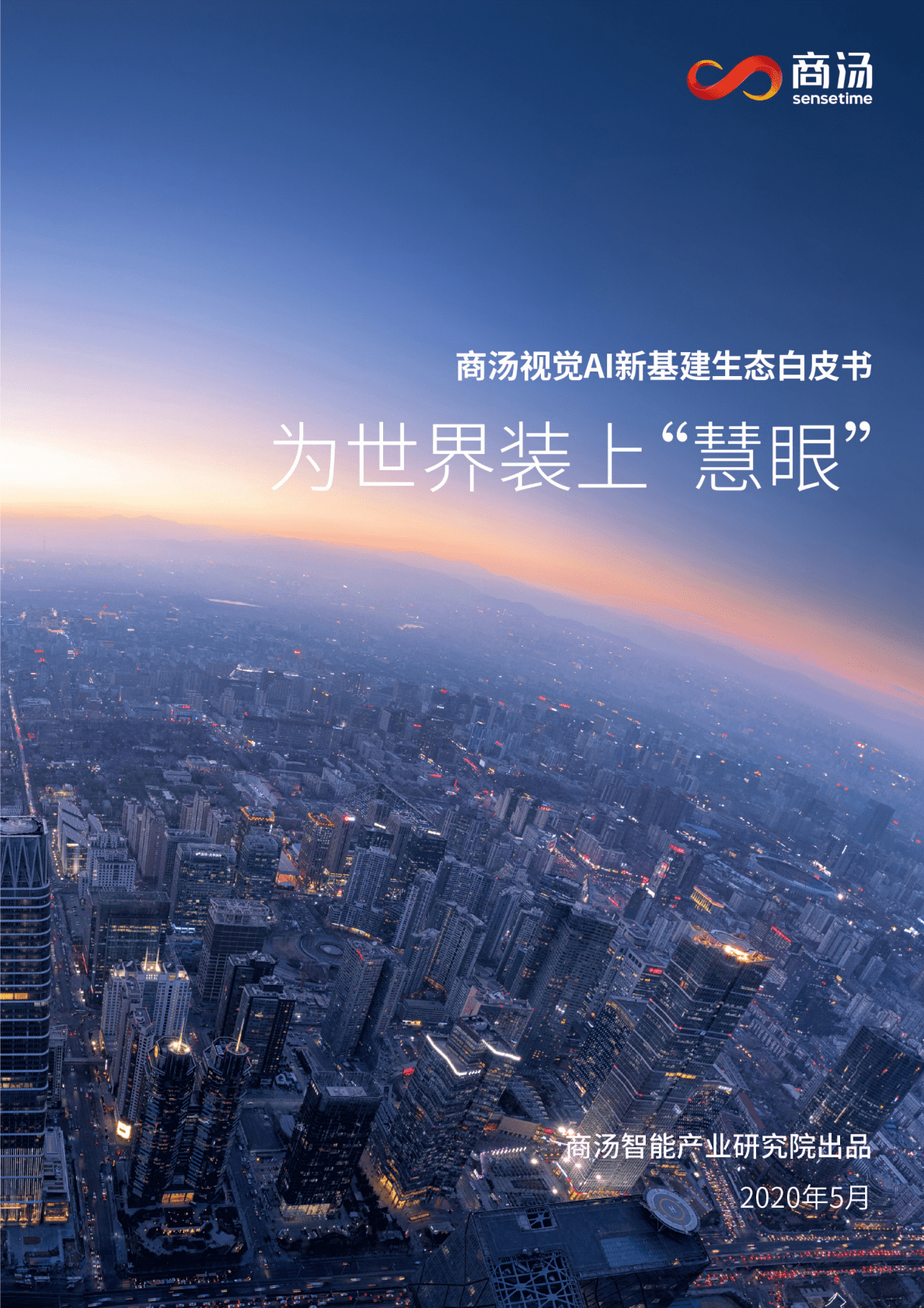 商汤科技：视觉AI新基建生态白皮书-为世界装上慧眼 第1页