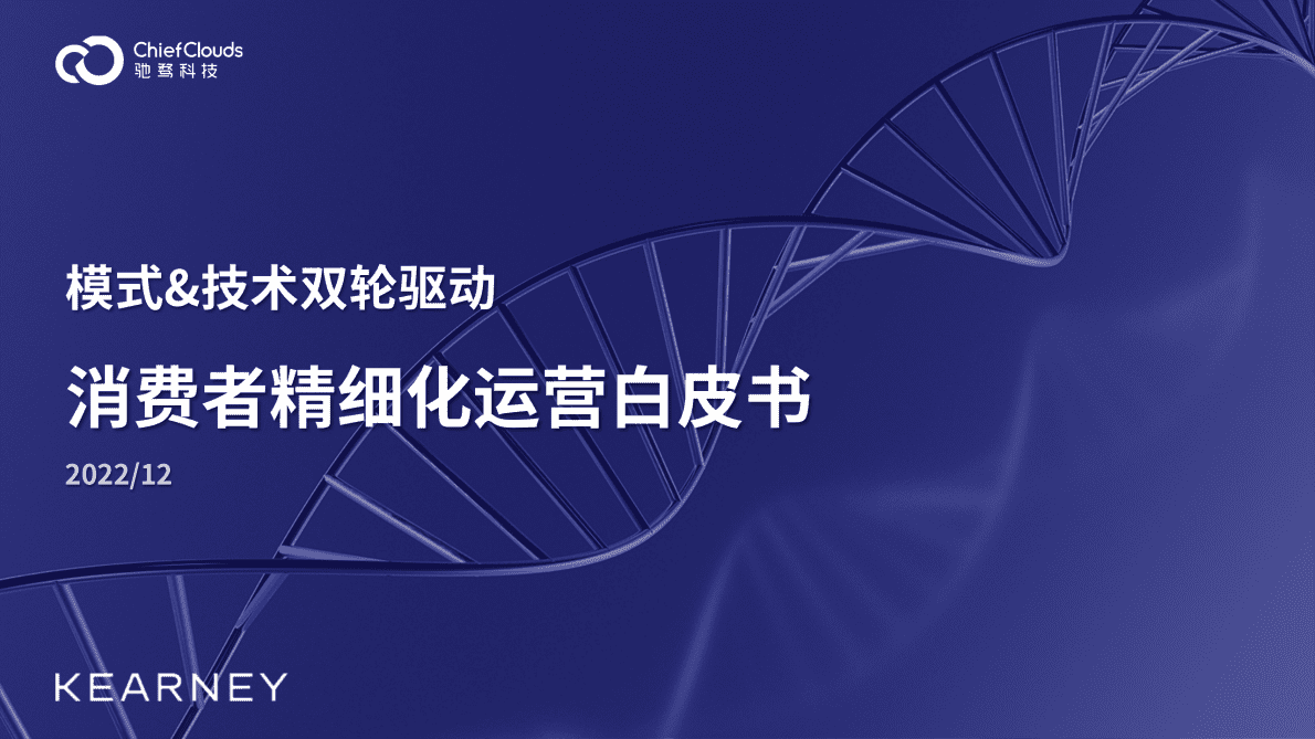 科尔尼：模式&技术双轮驱动 消费者精细化运营白皮书 第1页