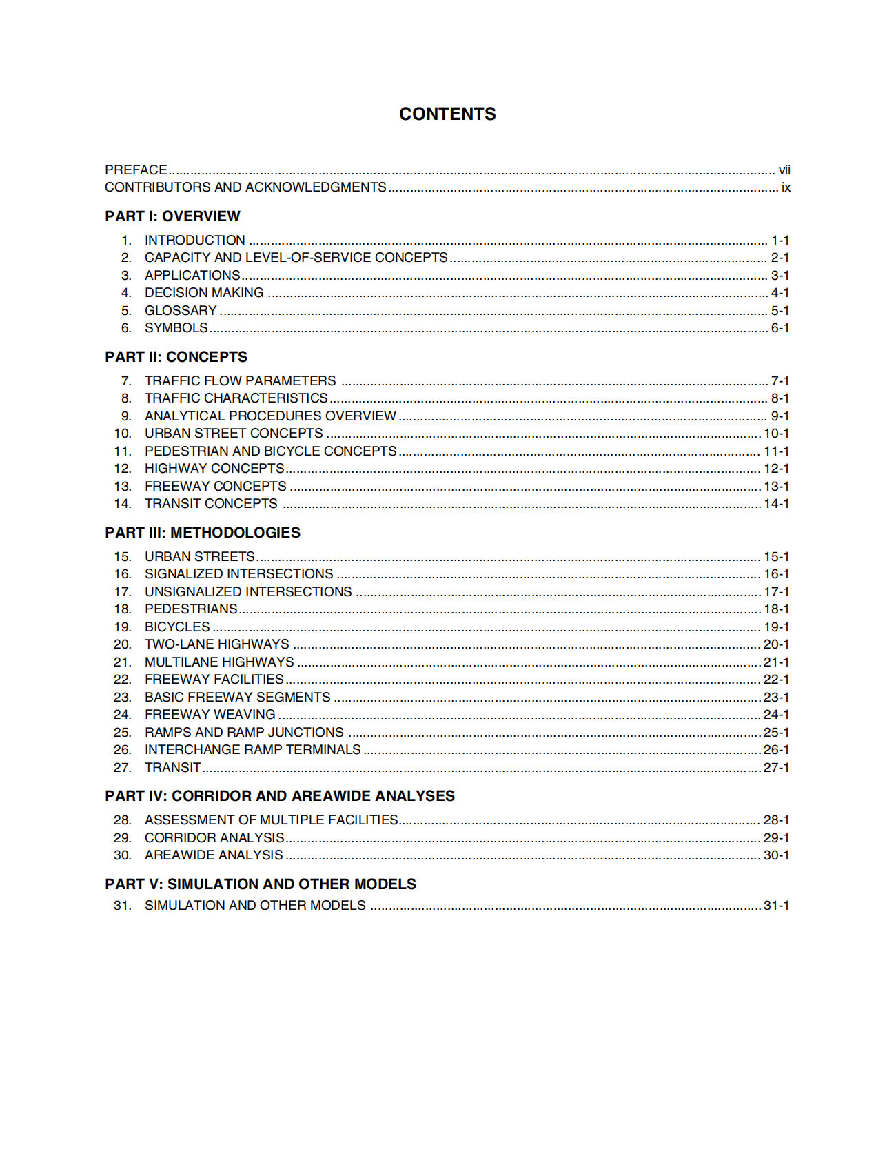 美国交通研究委员会：美国道路通行能力手册 HCM2000（英文版） 第2页
