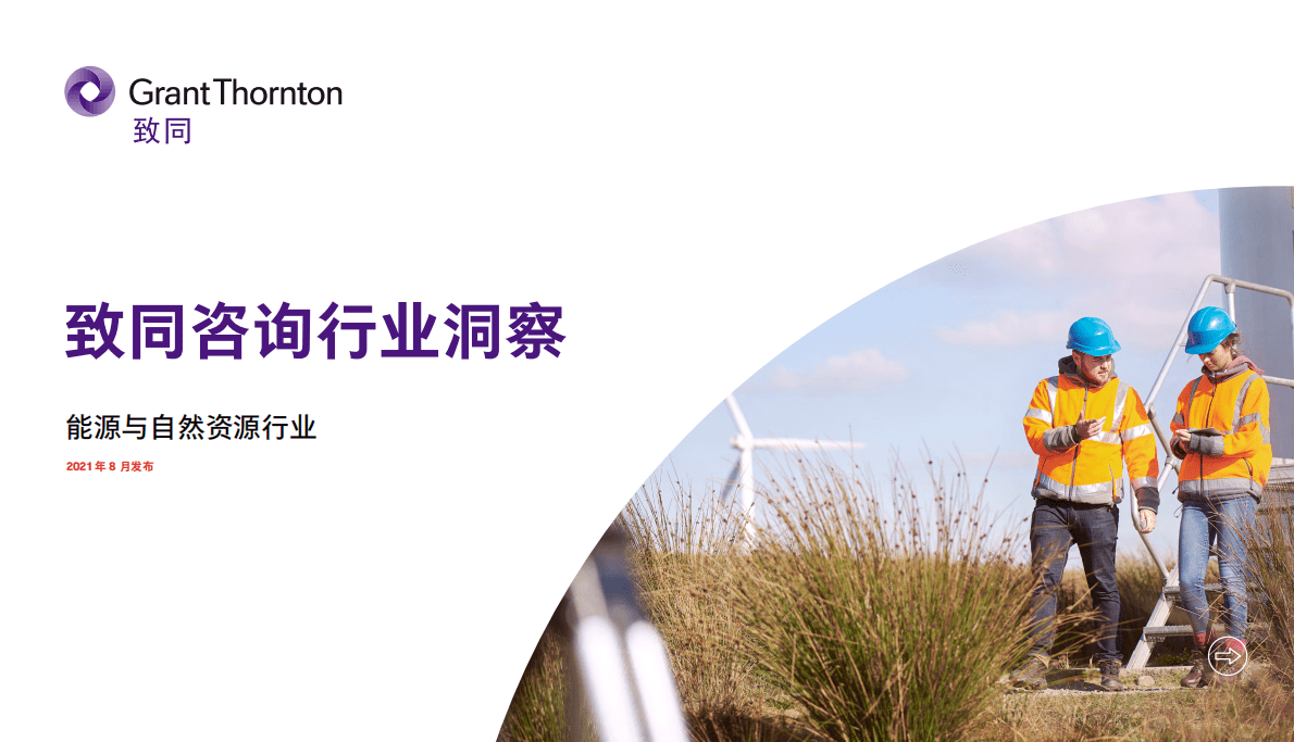 致同咨询：2021年能源与自然资源行业洞察 第1页