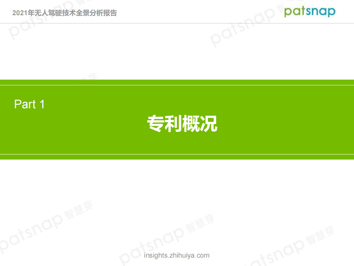 智慧芽：2021年无人驾驶技术专利全景报告分析 第2页