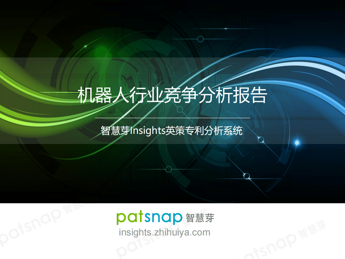 智慧芽Insights：扫地机器人行业竞争分析报告 第1页