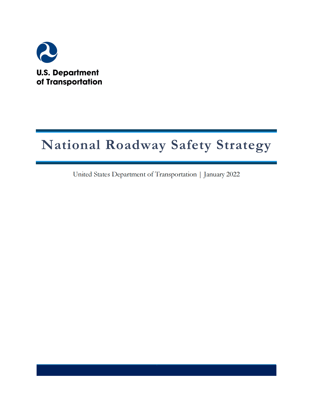 USDOT：美国国家道路安全战略（National Roadway Safety Strategy） 第1页