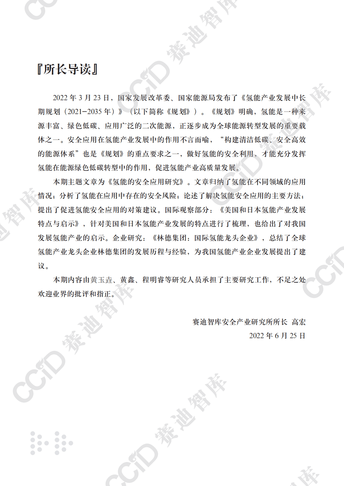 赛迪智库：氢能的安全应用研究 第2页