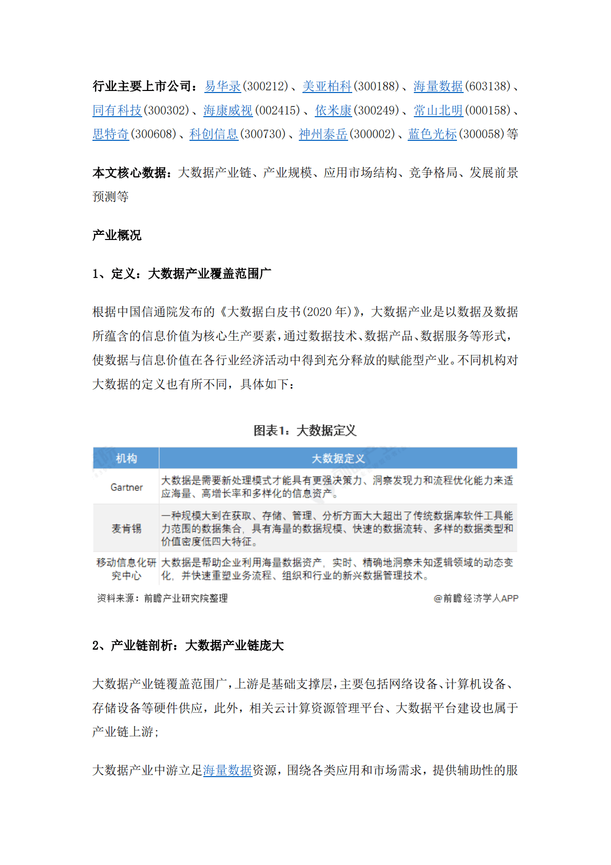 2022年中国大数据产业全景图谱 第2页