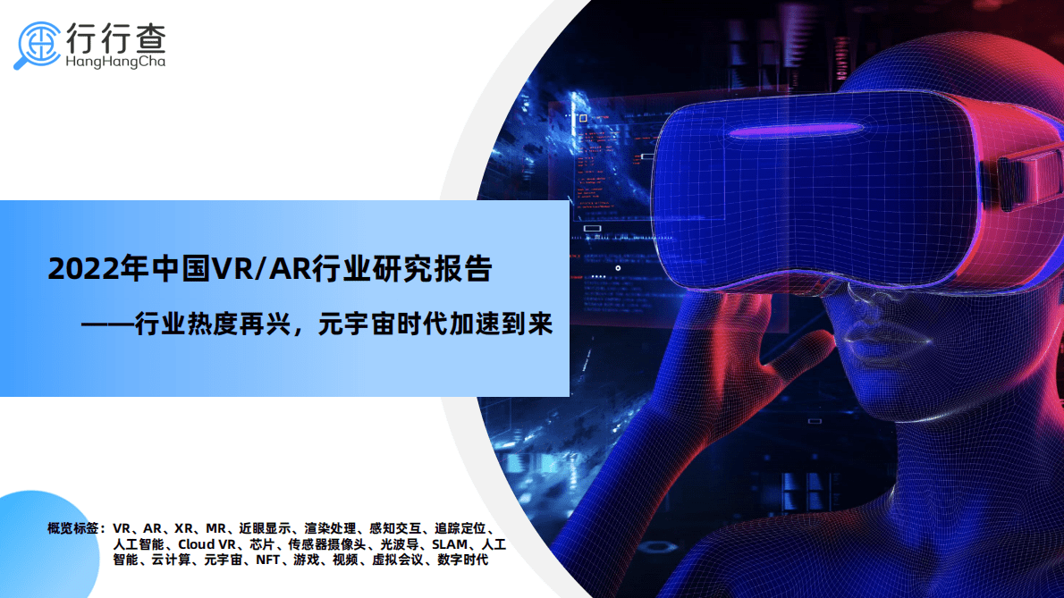 行行查：中国VR AR行业研究报告 第1页
