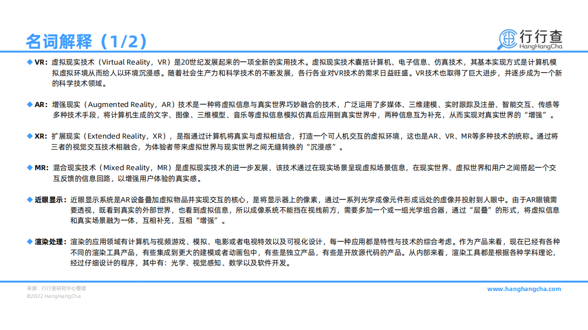 行行查：中国VR AR行业研究报告 第3页