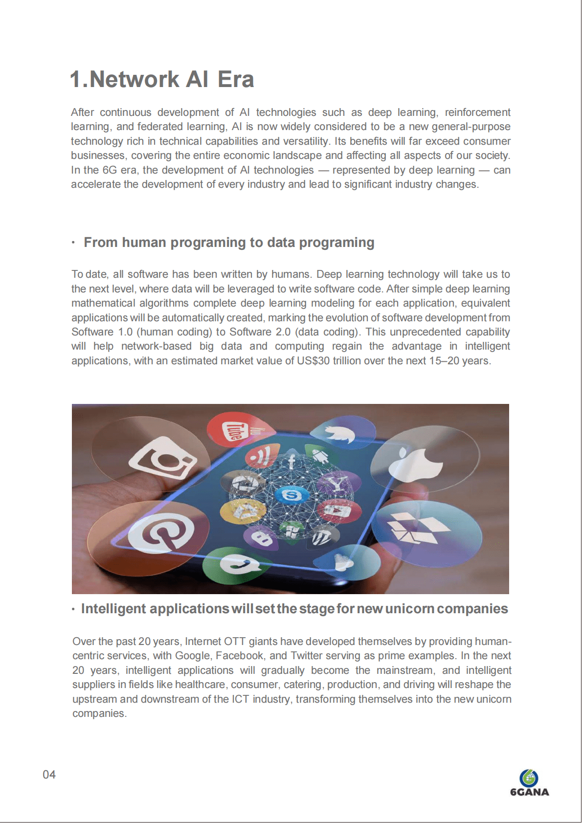 6GANA：From Cloud AI to Network AI 从云人工智能到网络人工智能 第4页