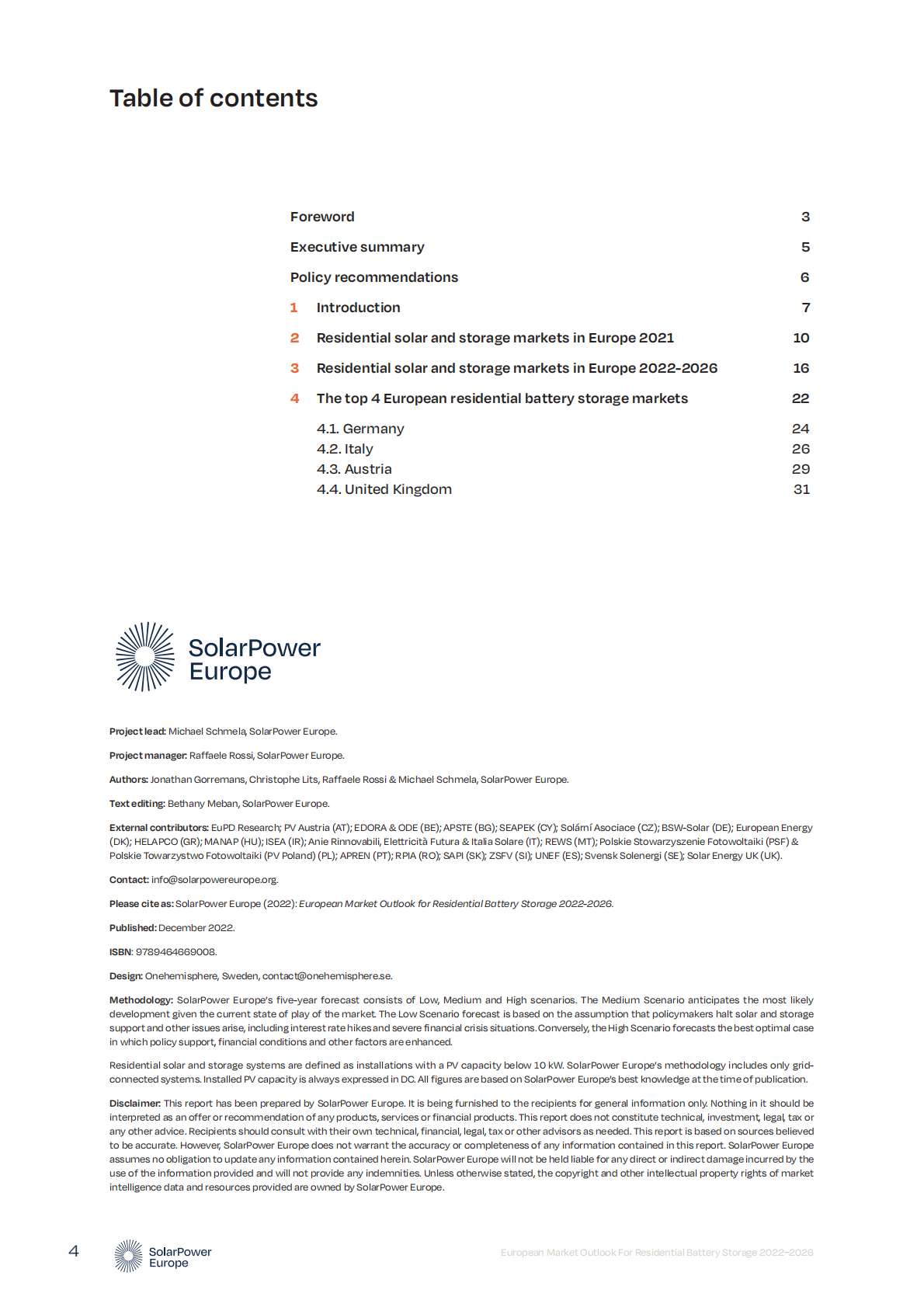 欧洲光伏行业协会：2022-2026年欧洲户用储能市场展望【英文版】 第4页