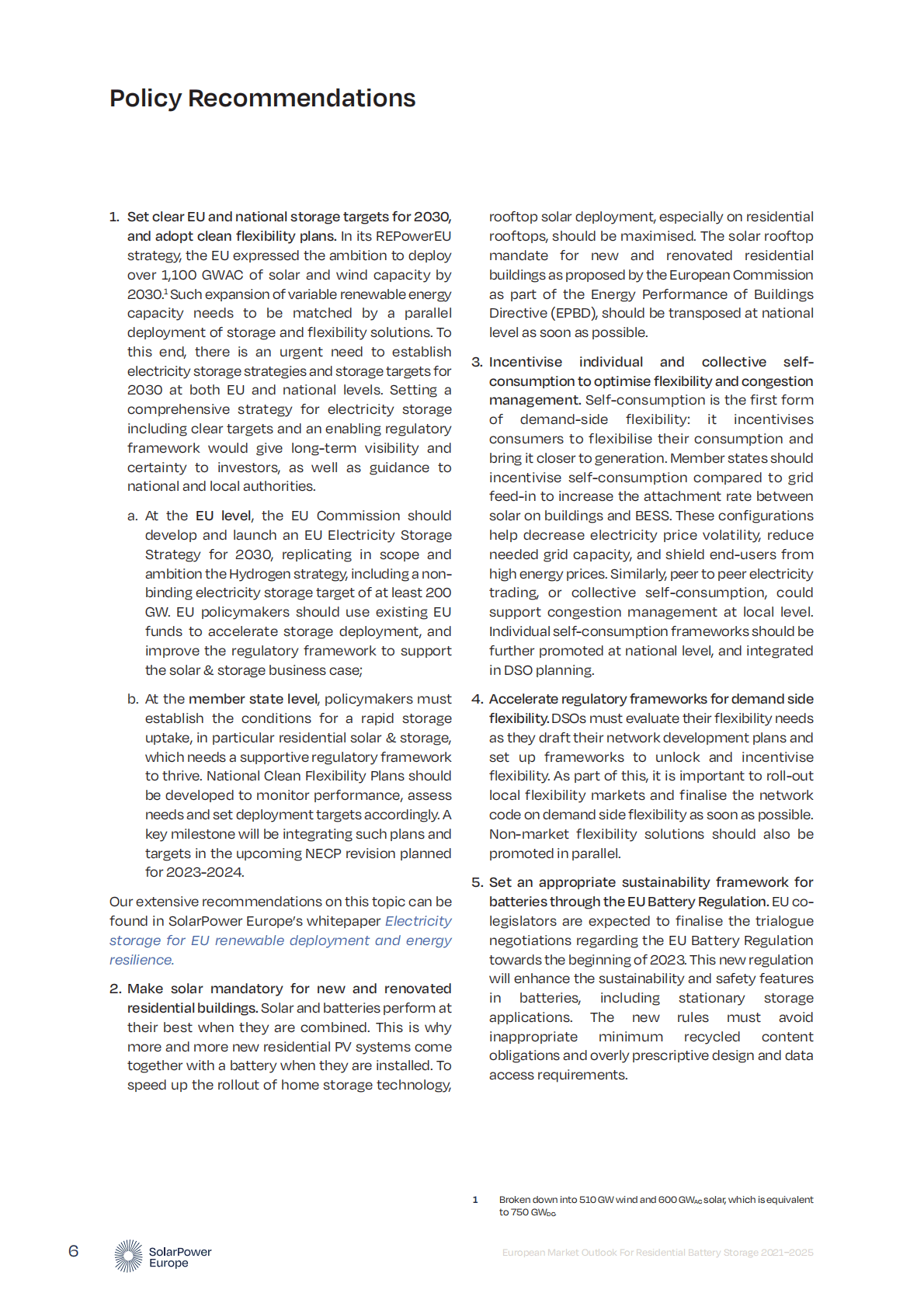 欧洲光伏行业协会：2022-2026年欧洲户用储能市场展望【英文版】 第6页
