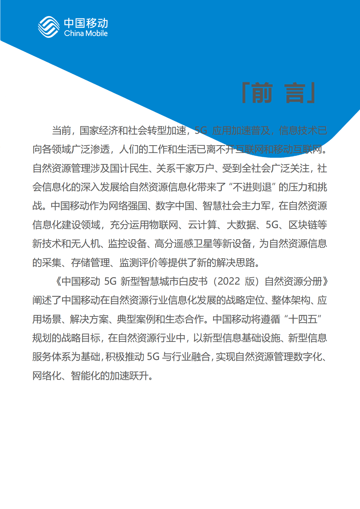 中国移动：中国移动新型智慧城市白皮书（2022版）-自然资源分册 第3页