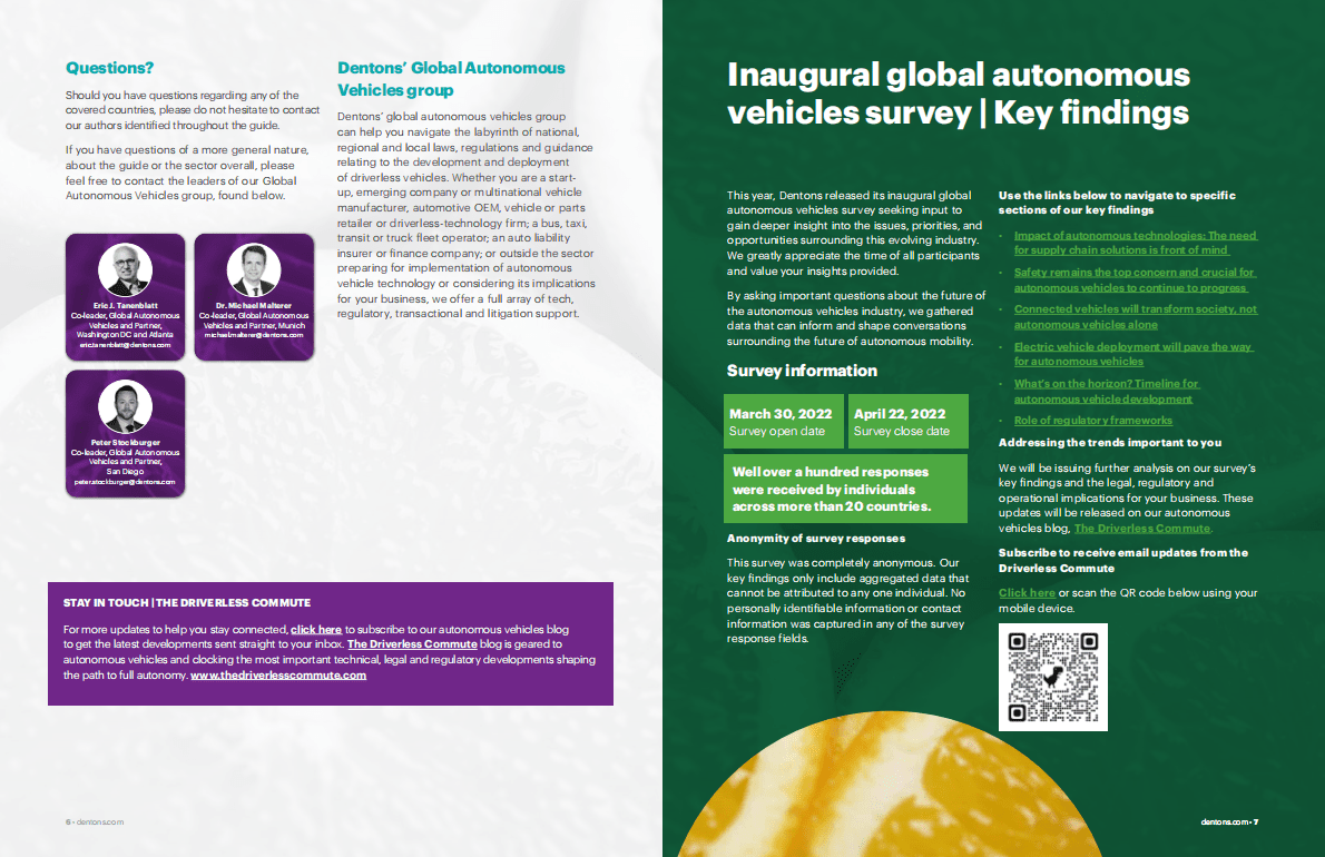 大成Dentons：2022年全球自动驾驶汽车指南（英） 第4页