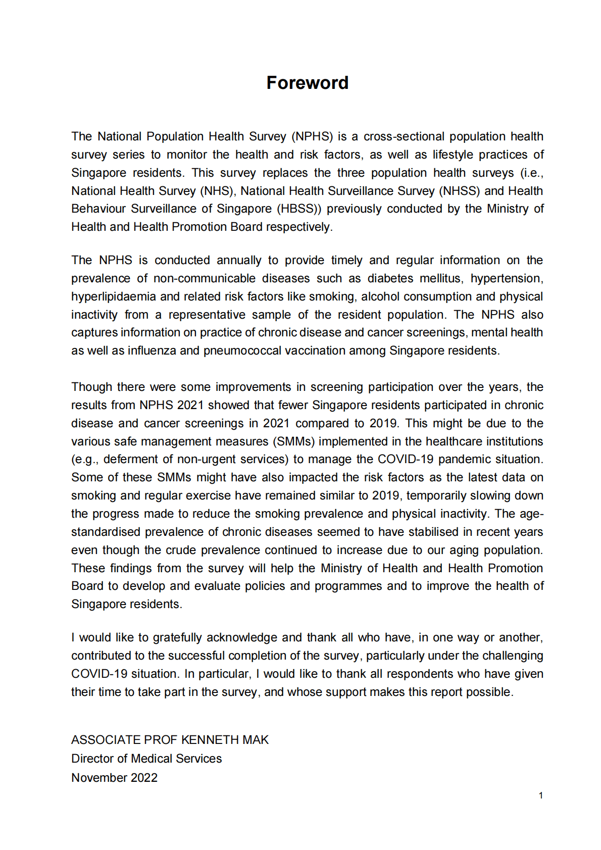 新加坡卫生部：2021全国人口健康调查报告（英） 第4页
