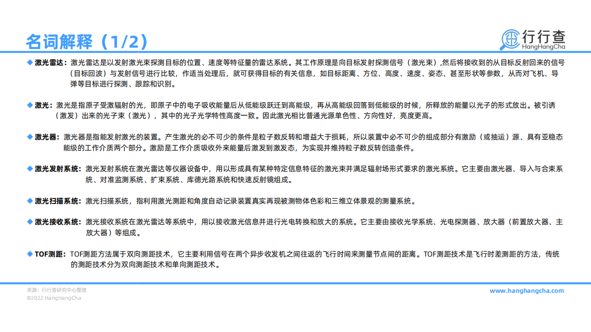 行行查：2022年中国激光雷达行业研究报告 第3页