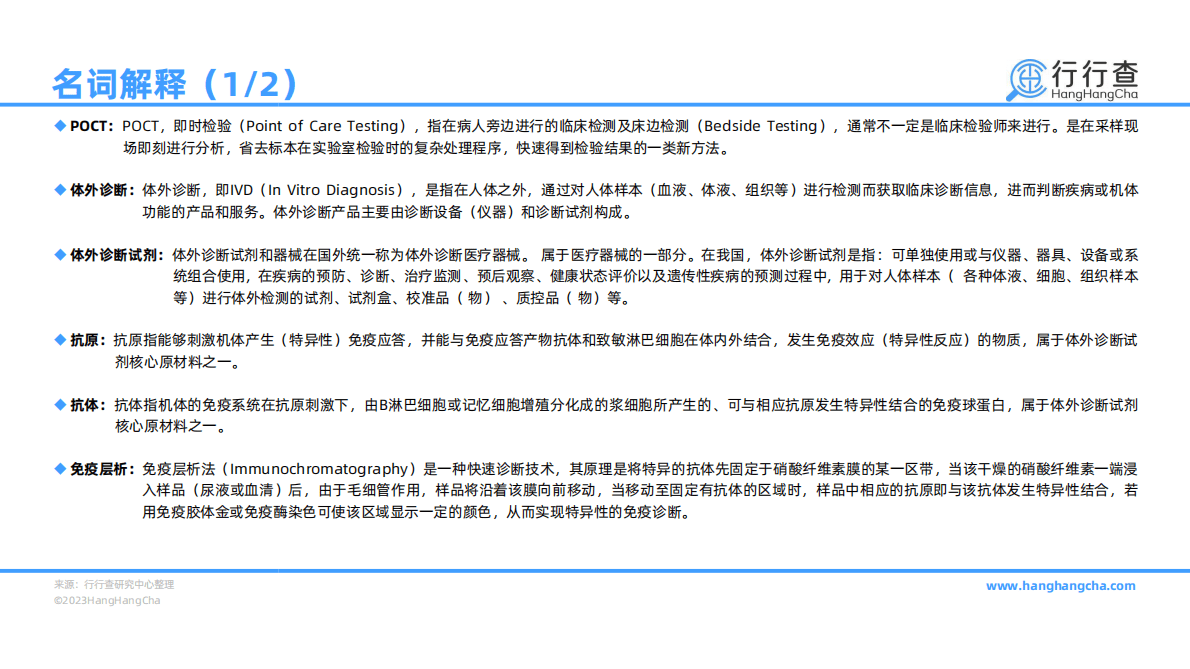 行行查：2022年中国POCT行业研究报告 第3页