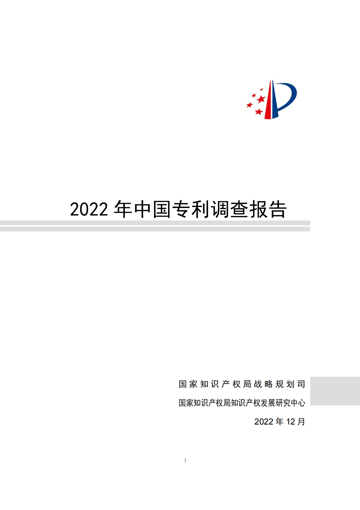 2022年中国专利调查报告 第1页