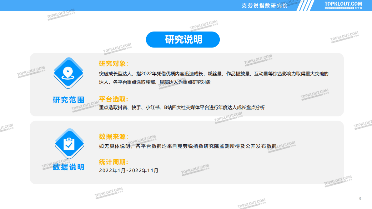克劳锐：2022年社交媒体突破成长达人发展盘点报告 第3页