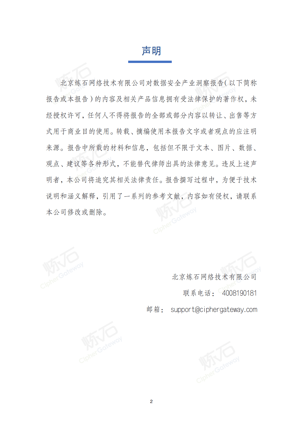 炼石网络：2022数据安全产业洞察报告V1.0 第2页