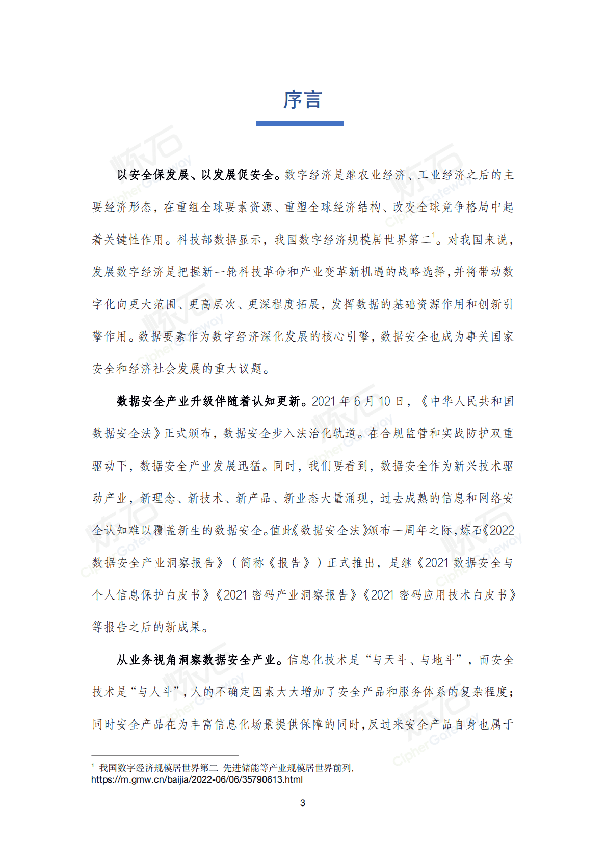 炼石网络：2022数据安全产业洞察报告V1.0 第3页