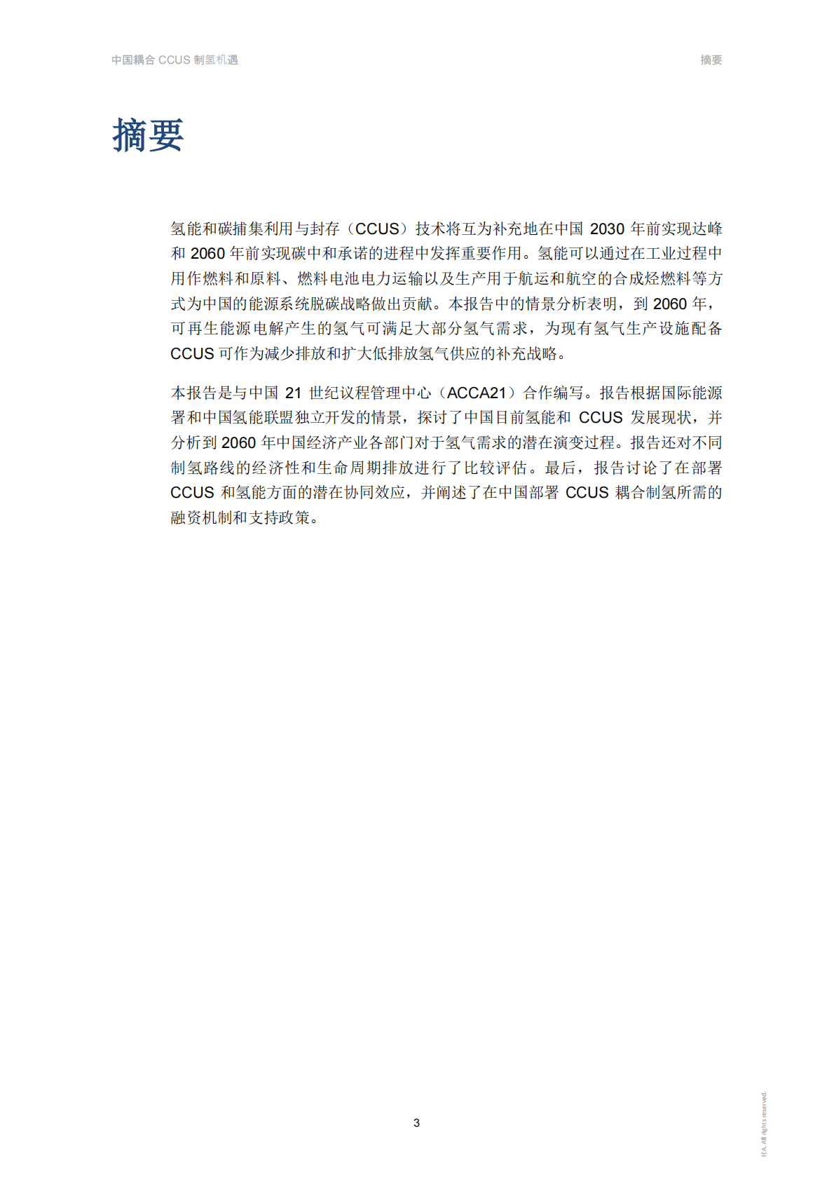 IEA：中国耦合CCUS制氢机遇 第3页