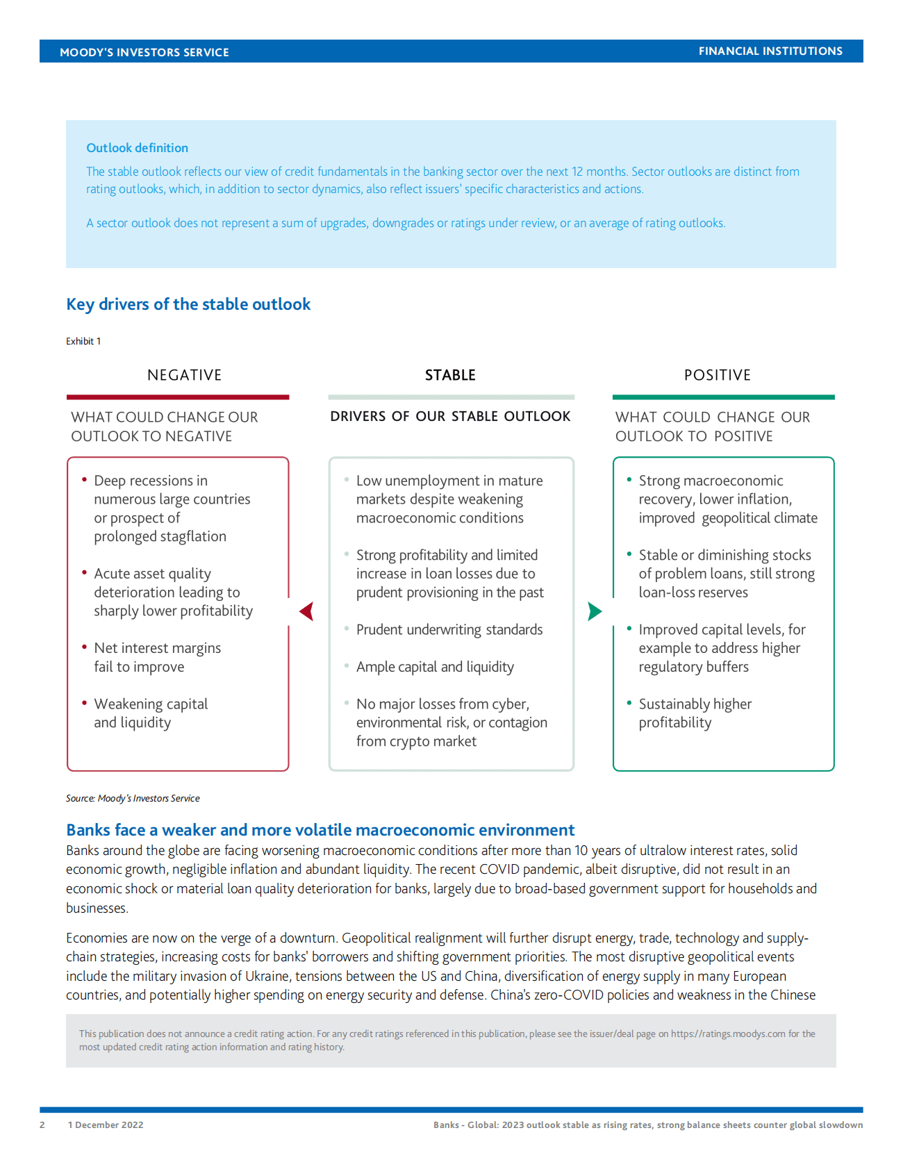 穆迪：2023全球银行业展望（英） 第2页