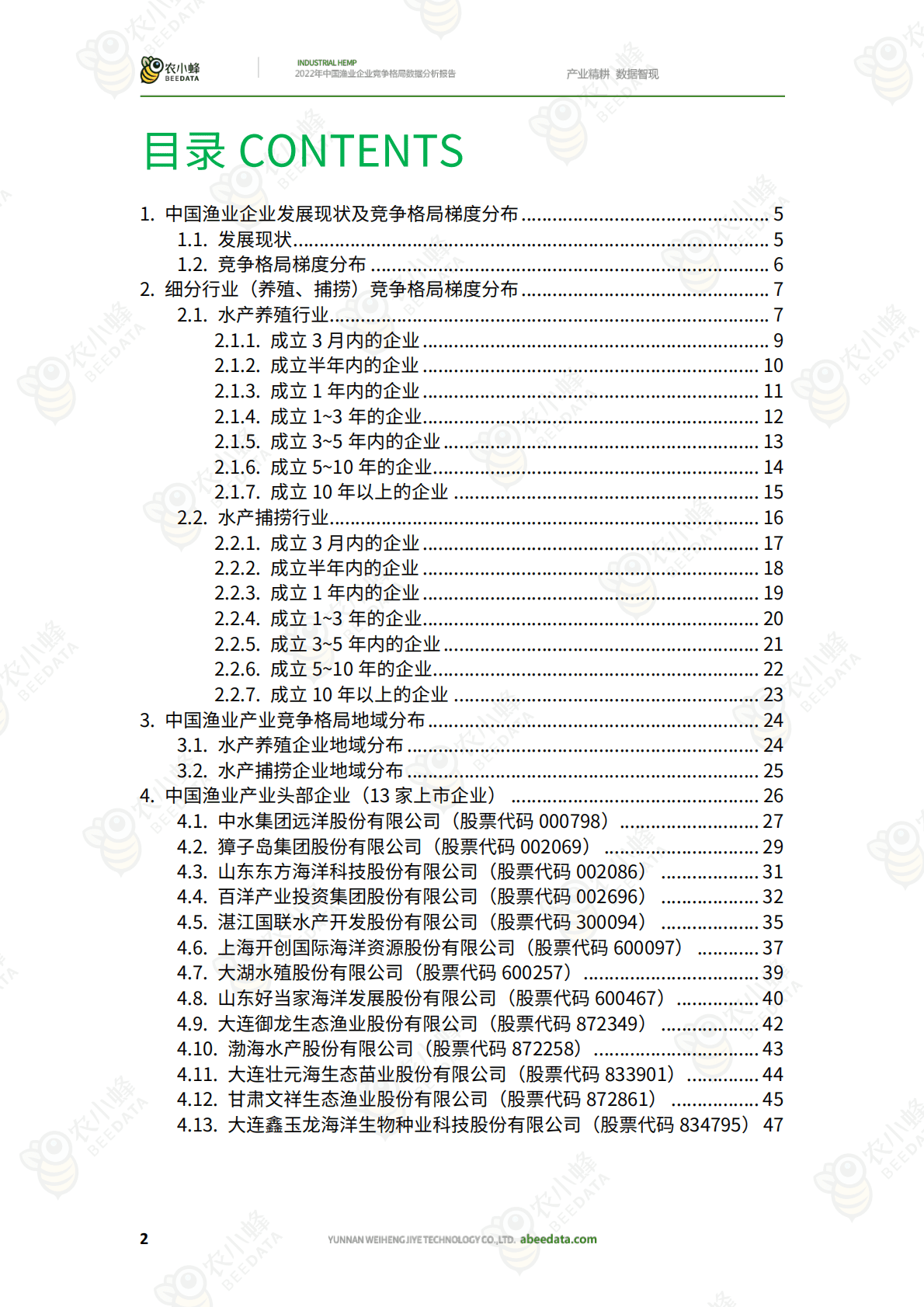 农小蜂：2022年中国渔业企业竞争格局数据分析报告 第4页