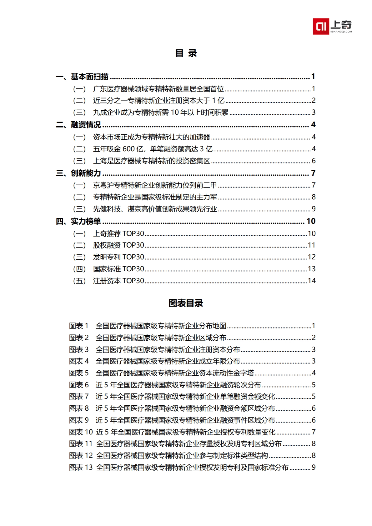 上奇产业研究院：医疗器械国家级小巨人画像 第2页