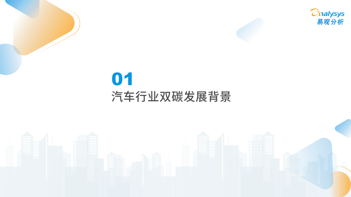 易观分析：双碳背景下的汽车行业发展洞察2022 第4页