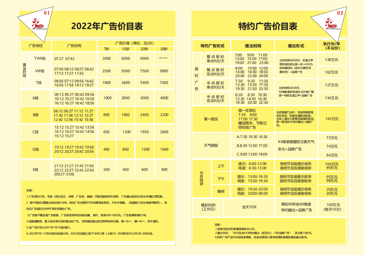 2022广告价目刊例-FM96.8长春交通之声 第4页