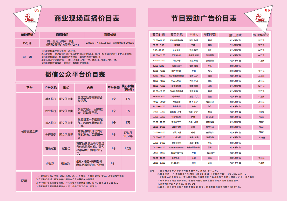 2022广告价目刊例-FM96.8长春交通之声 第6页