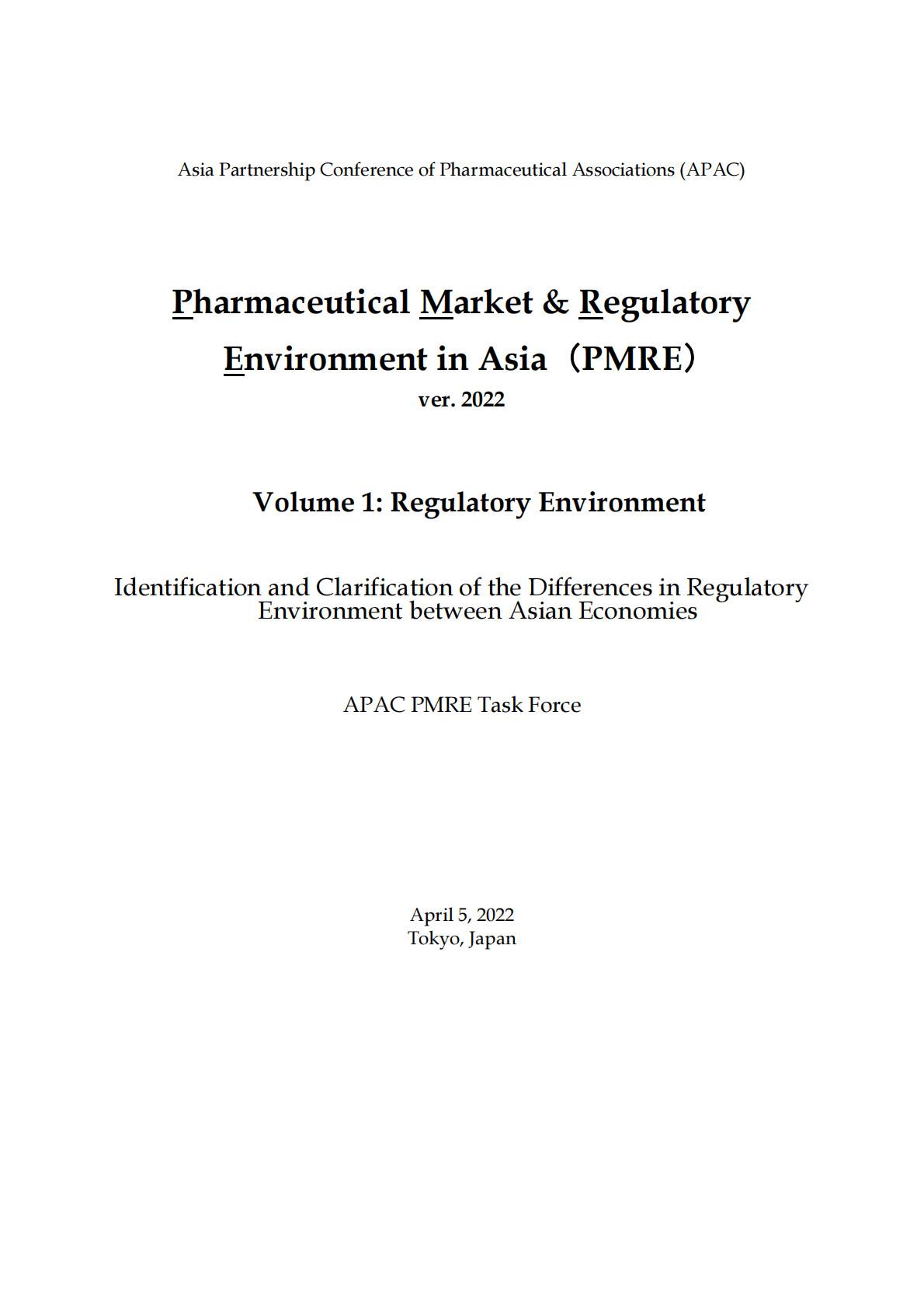 中国药促会：2022年APAC医药市场与监管环境报告1：监管报告【英文版】 第1页