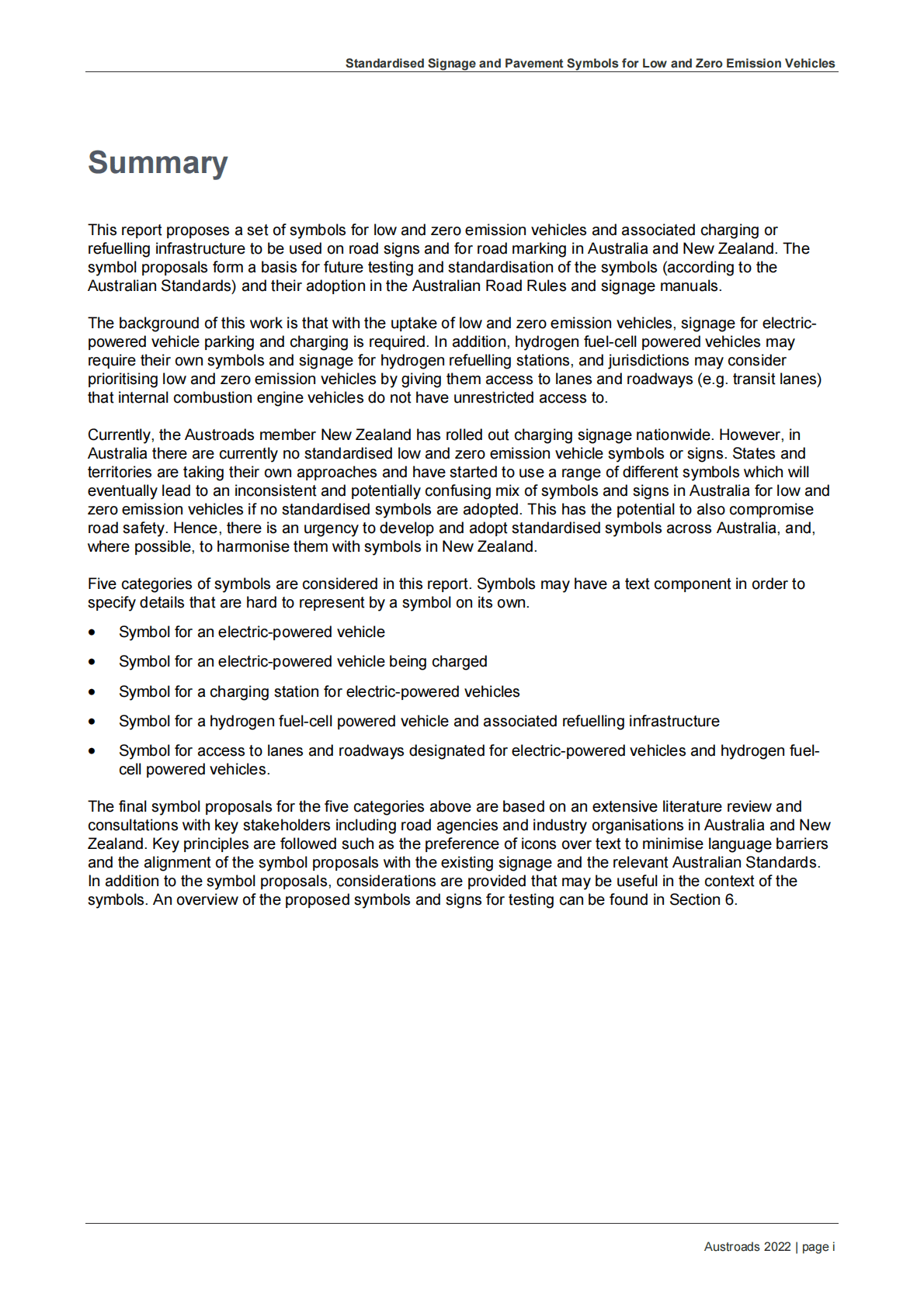 Austroads：低排放和零排放车辆的标准化标牌和路面标线【英文版】 第3页