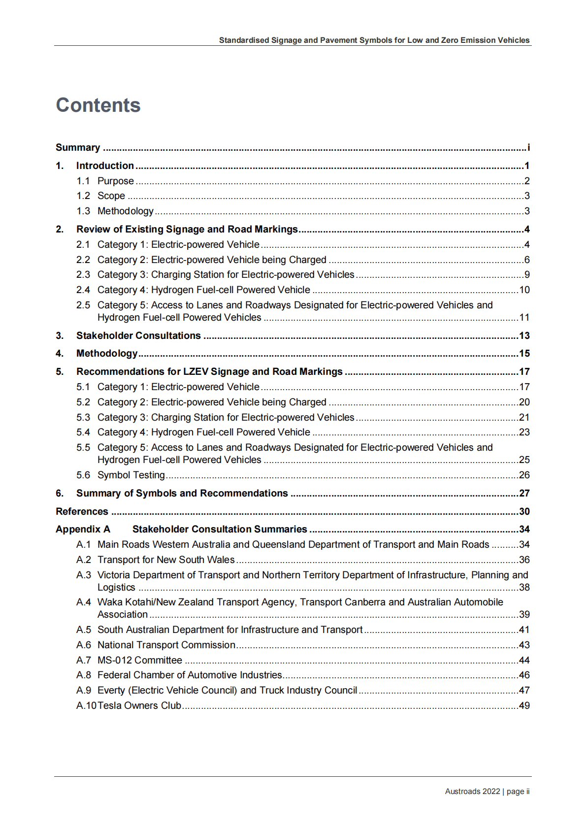 Austroads：低排放和零排放车辆的标准化标牌和路面标线【英文版】 第4页