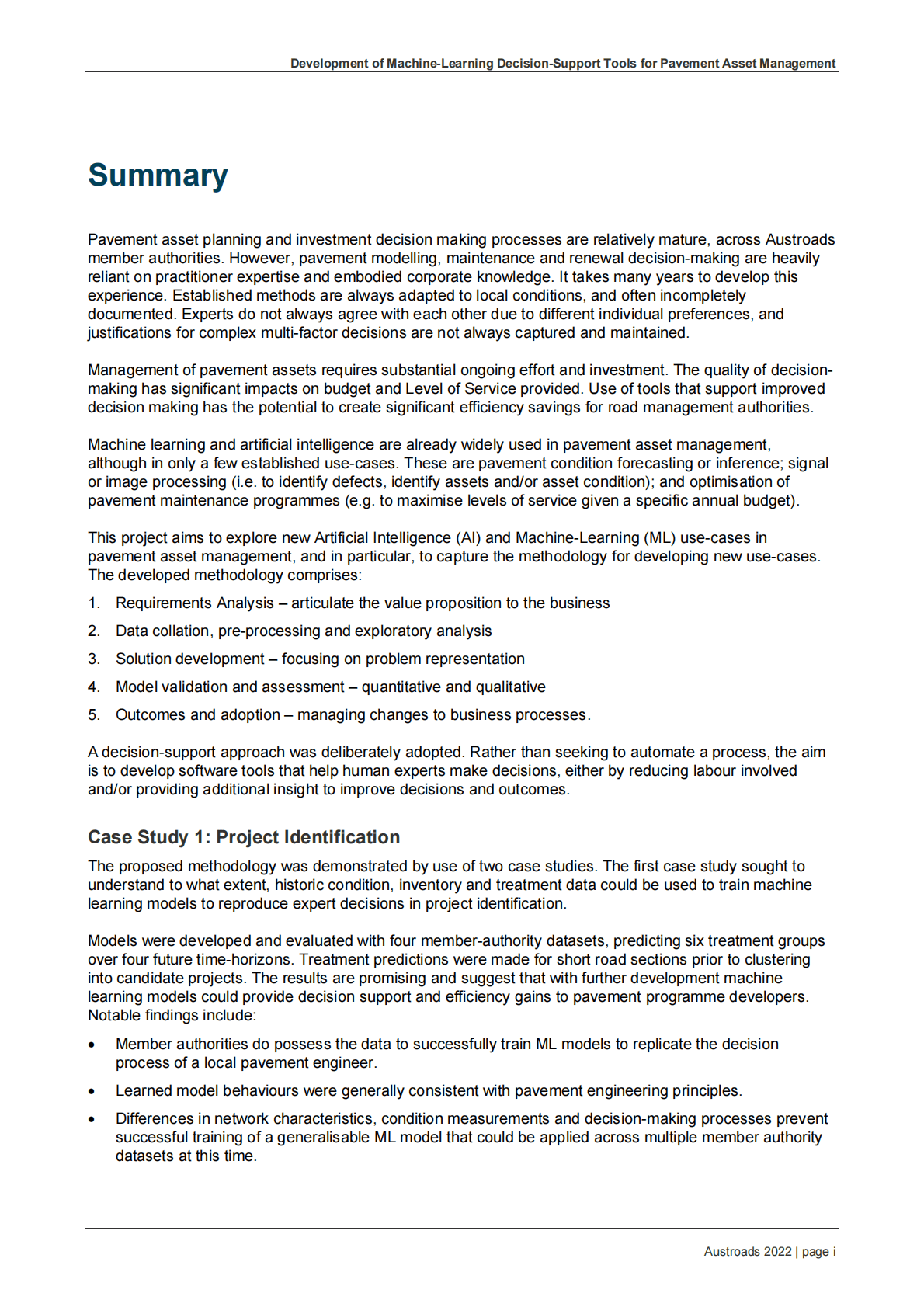 Austroads：开发用于路面资产管理的机器学习决策支持工具【英文版】 第3页