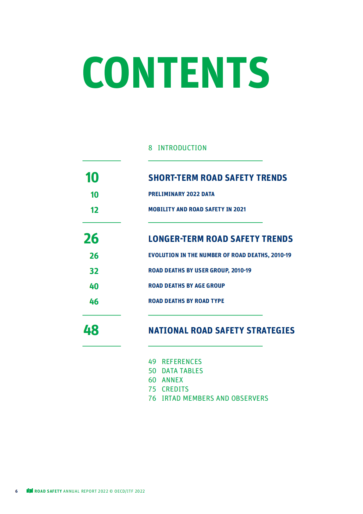 IRTAD：2022年道路安全年度报告【英文版】 第6页