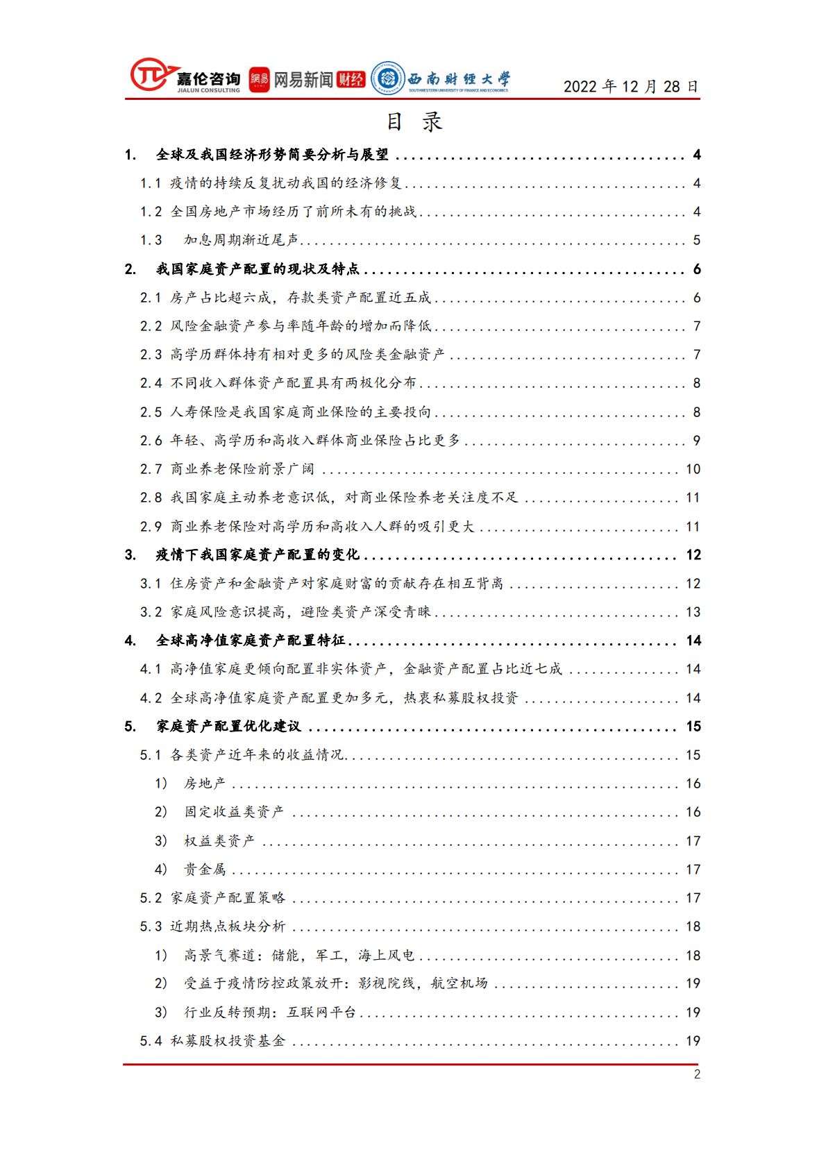 嘉伦咨询：后疫情时代家庭投资理财策略分析及资产配置优化建议 第2页
