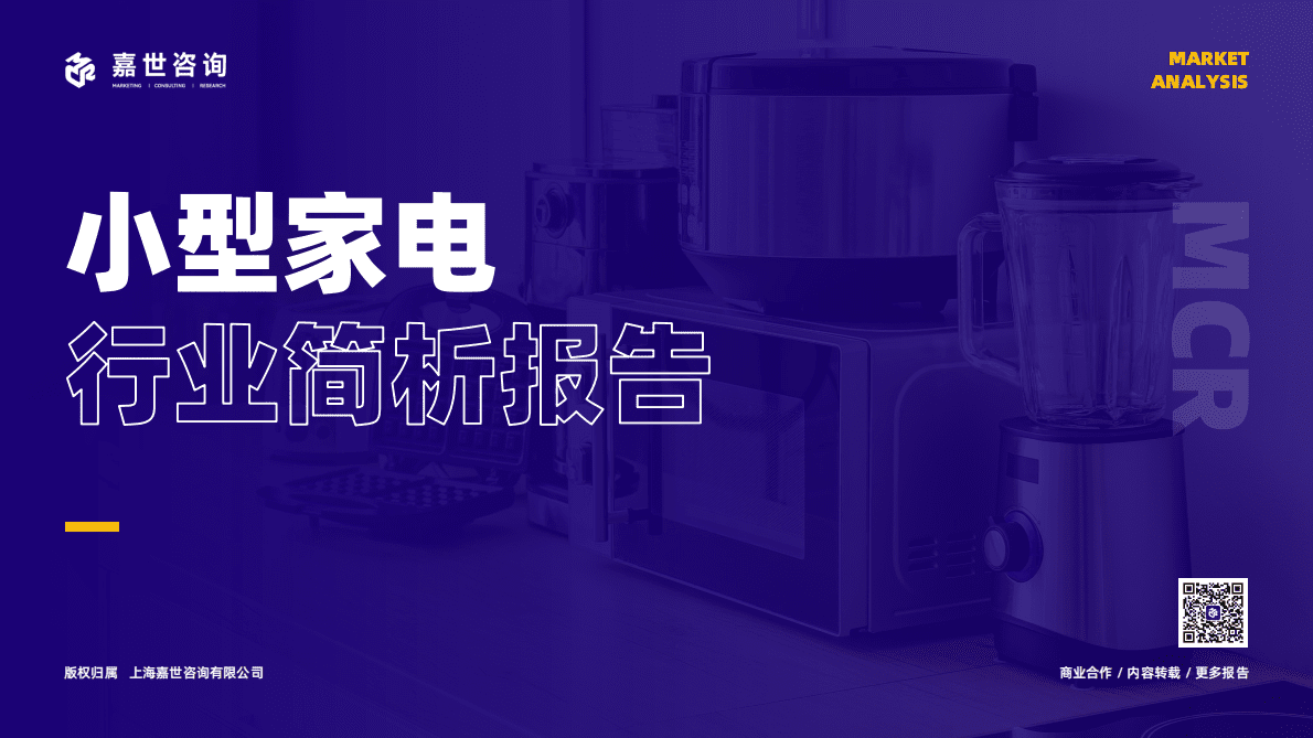 嘉世咨询：2022年小型家电行业简析报告 第1页