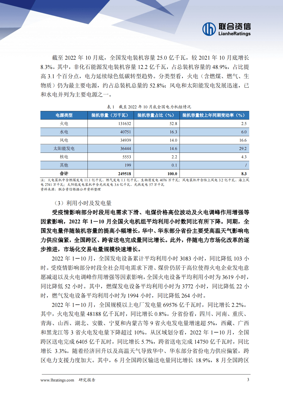 联合资信：2022年火电行业信用风险总结与展望 第4页