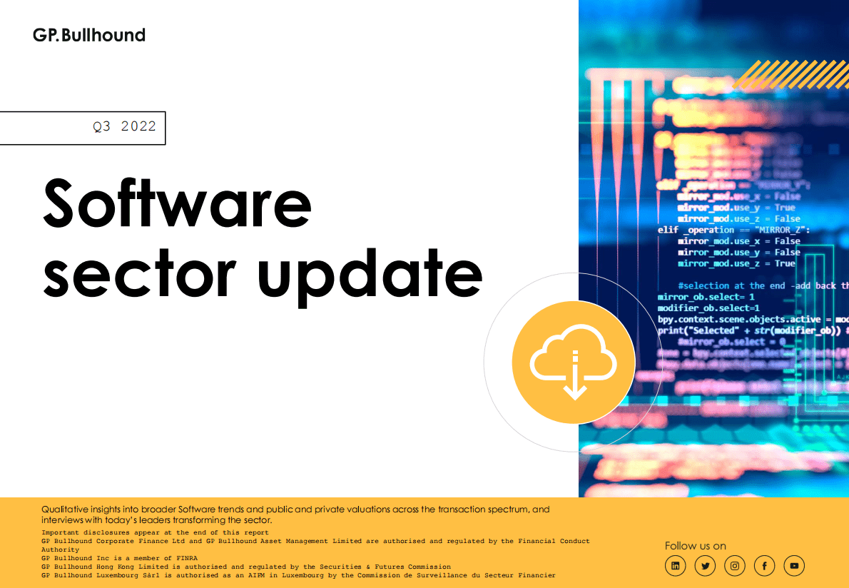 GP Bullhound：2022年第三季度全球软件报告【英文版】 第1页